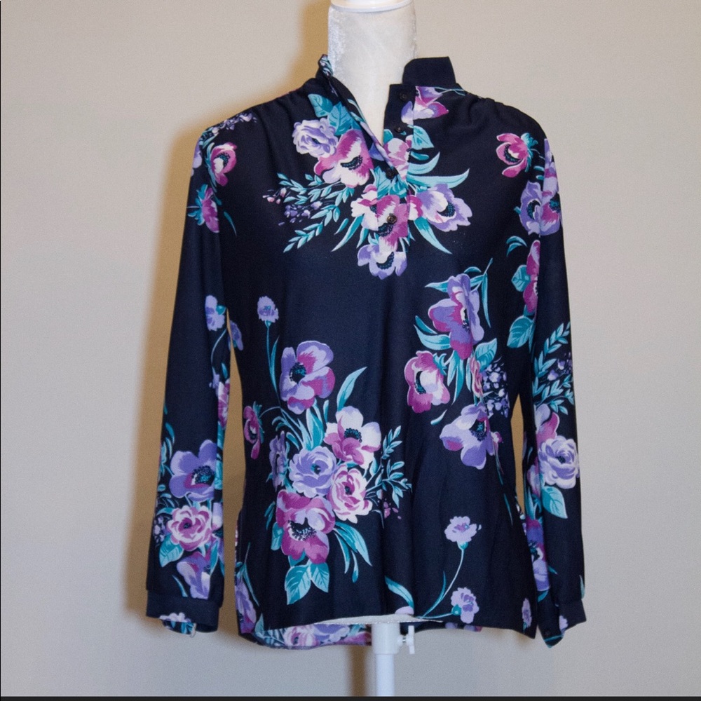1970’s Vintage Floral Blouse